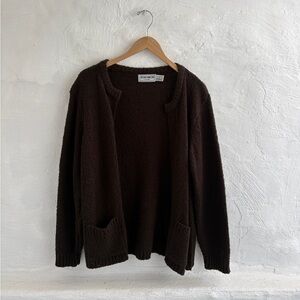 Western collection size large open knot cardigan